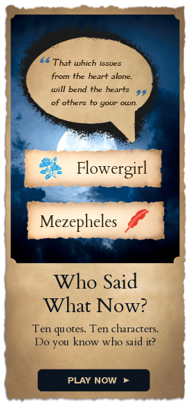 Who Said What Now? โ match the quote to the character. Play now.